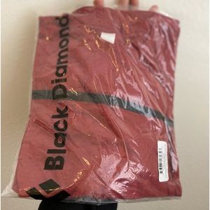 NIB | Black Diamond | Men’s Cottonwood Tee | Deep Torch with black stripe